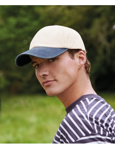 BEE-B673-Contrast Peak Low Profile Vintage Cap